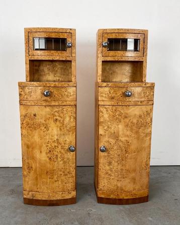 Art Deco nachtkastjes 1925 beschikbaar voor biedingen