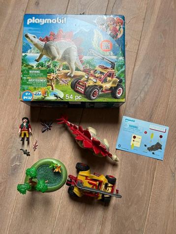 Playmobil 9432 - Dinos Avonturiersbuggy met Stegosaurus beschikbaar voor biedingen