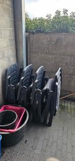 Gratis op te halen 4 jardin verstelbare tuinstoelen, Jardin & Terrasse, Chaises de jardin, Enlèvement, Utilisé, Synthétique, Ajustable