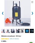 Straalketel + 50 kg straalgrit - zandstralen - luchtgommen, Ophalen, Gebruikt