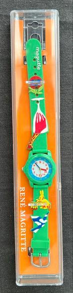 Horloge René Magritte, Handtassen en Accessoires, Horloges | Kinderen, Ophalen of Verzenden, Nieuw, Groen, Jongen of Meisje