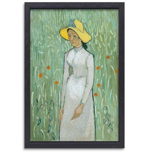 Fille en blanc - Toile Vincent van Gogh + cadre à pâtisserie, Maison & Meubles, Accessoires pour la Maison | Décorations murale
