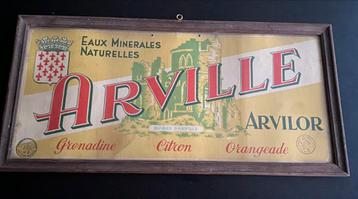 reclamebord Eau minerale limonade source ARVILLE Namur beschikbaar voor biedingen