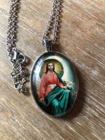 Magnifique collier argenté avec pendentif Jésus, Comme neuf, Enlèvement ou Envoi