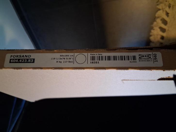 2 witte deuren ikea pax 604.423.83 50x195cm nieuw, Huis en Inrichting, Kasten | Kleerkasten, Nieuw, 150 tot 200 cm, 50 tot 100 cm