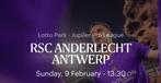 2 tickets te koop RSC Anderlecht - R Antwerp FC 09/02/2025, Tickets en Kaartjes, Sport | Voetbal, Losse kaart, Twee personen, Februari