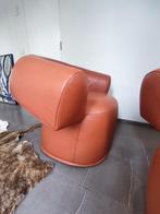 Armstoel Ruff Moroso in leder en in nieuwstaat, 1 stuk, Huis en Inrichting, Ophalen, Eenpersoons, Minder dan 75 cm, Leer