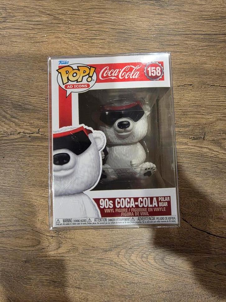 Funko Pop Coca Cola Polar Bear 90s ijsbeer 158, Verzamelen, Poppetjes en Figuurtjes, Ophalen of Verzenden
