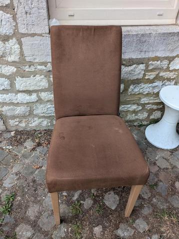 4 chaises tissus beige  beschikbaar voor biedingen