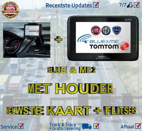 Blue & Me Kaart V11.40 met Houder voor Alfa , Fiat , Lancia, Auto diversen, Autonavigatie, Gebruikt, Verzenden