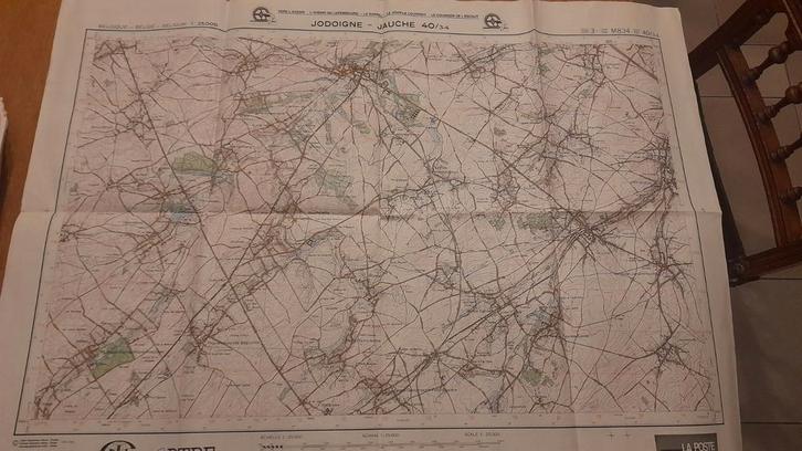 Lot de 140 cartes IGN qui couvrent toute la Belgique, Boeken, Atlassen en Landkaarten, Gelezen, België, Ophalen
