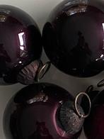 5 Zware 60 jaar oude massieve glazen retro HEKSENKERSTBALLEN, Enlèvement, Comme neuf