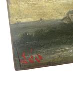 Schilderij gesigneerd Léa, eind 19e/begin 20e eeuw - met gou, Antiek en Kunst, Kunst | Schilderijen | Klassiek, Ophalen of Verzenden