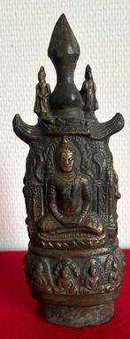 Bouddha Phra Sum Kwak en Bronze - Birmanie - 1925, Antiquités & Art, Enlèvement ou Envoi
