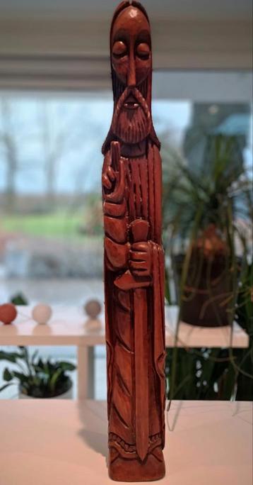 Prachtige houten Jezus sculptuur 92cm hoog beschikbaar voor biedingen