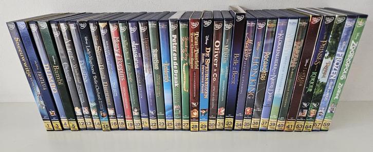 Walt Disney films met gouden rugnummer, Cd's en Dvd's, Dvd's | Tekenfilms en Animatie, Ophalen of Verzenden
