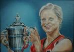 OLIEVERFSCHILDERWERK  KIM CLIJSTERS MET BEKER, Ophalen