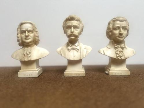 Topzoekertje Componisten beeldjes Mozart Straus Bach!, Antiek en Kunst, Kunst | Beelden en Houtsnijwerken, Ophalen