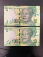 Bankbiljet - 2 opeenvolgende bankbiljetten uit Zuid-Afrika, Postzegels en Munten, Bankbiljetten | Afrika, Zuid-Afrika