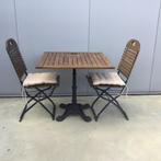 Mooi Frans bistro tuinsetje, Tuin en Terras, Ophalen, Gebruikt, Hout, Tuinset