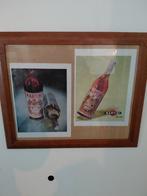 Kader met oude reclame martini, Verzamelen, Ophalen of Verzenden