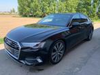 AUDI A6 SLINE HYBRIDE/QUATTRO/CAMERA/ADAPTIVECRUISE/TREKHAAK, Auto's, Automaat, USB, Zwart, Leder