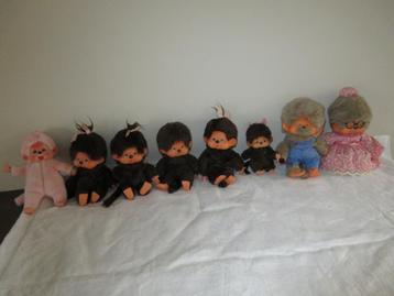 Verzameling MONCHHICHI Sekiguchi 1974 diverse modellen beschikbaar voor biedingen