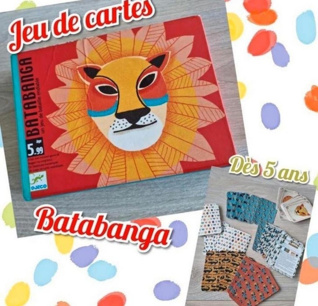Jeu de cartes Djeco'-Batabanga-Dès 5 ans, Enlèvement ou Envoi, Utilisé