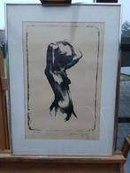 Ets Freddy Van Dyck Femme nue encadrée, Antiquités & Art, Art | Eaux-fortes & Gravures, Envoi
