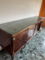 Dressoir met marmeren tablet, Huis en Inrichting, Ophalen, Gebruikt, 200 cm of meer, Met deur(en)