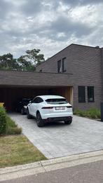 Jaguar E-pace navi-automaat-Benzine 76000 km, Auto's, Jaguar, Automaat, 186 g/km, Wit, Leder