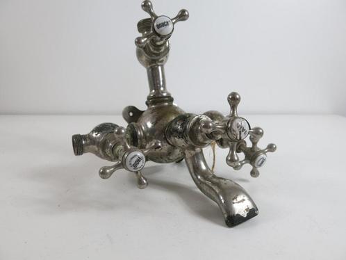 Antieke messing badkamerkraan ca 1920 Frankrijk Paul Vallon, Antiek en Kunst, Curiosa en Brocante, Ophalen of Verzenden