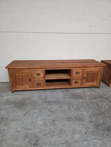 Mooie massief teakhouten tv meubel 185 cm beschikbaar voor biedingen