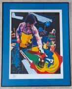 KAREL APPEL / SUNDAY / KLEURZEEFDRUK / 101x81cm / KADER SIG, Enlèvement