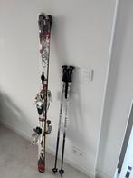 Lattes de ski + bâtons, Skis, 140 à 160 cm, Enlèvement, Utilisé