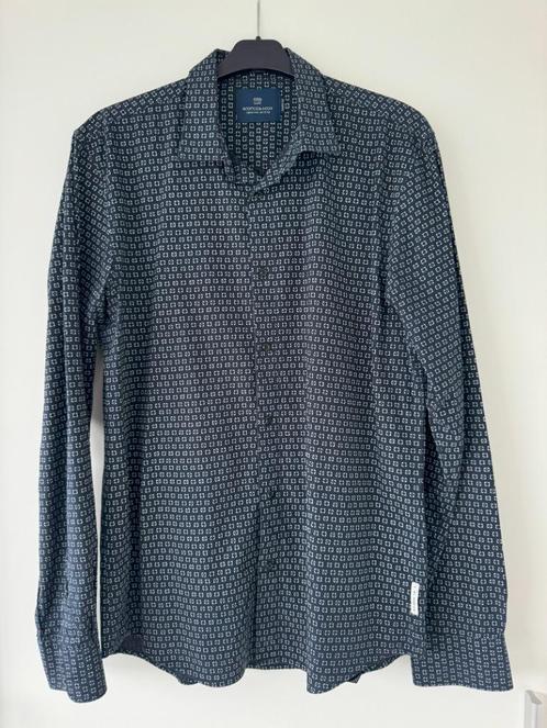 Hemd (L) van Scotch & Soda !, Kleding | Heren, Overhemden, Zo goed als nieuw, Halswijdte 41/42 (L), Blauw, Verzenden
