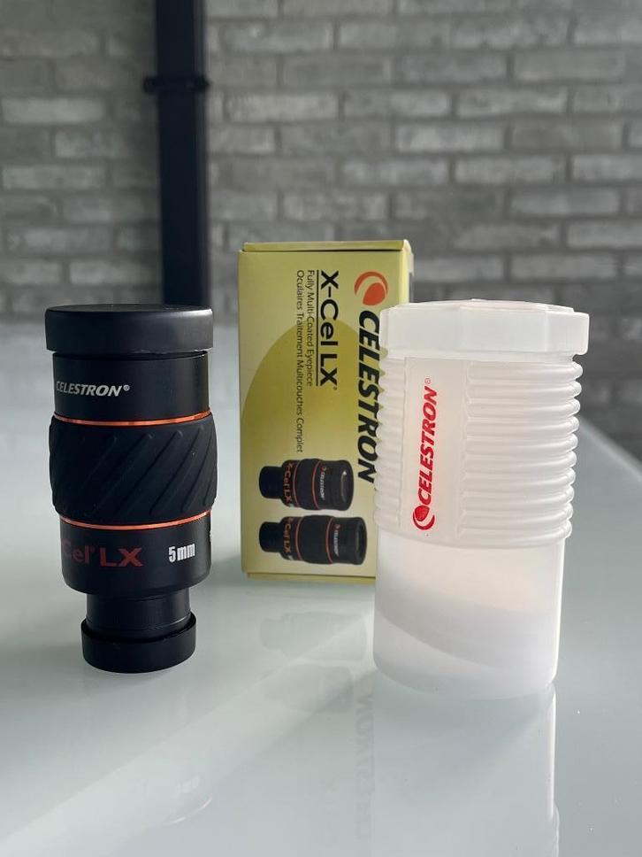 oculairs celestron X-Cell LX 5-12-25mm + 3xbarlow, Audio, Tv en Foto, Optische apparatuur | Telescopen, Zo goed als nieuw, Onderdelen of Accessoires
