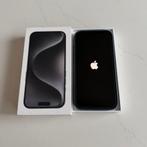 iPhone 15 PRO 256 GB BLACK Titanium met blauwe hoesje, Gebruikt, IPhone 15, Zwart, 87 %