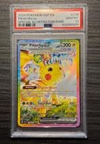 Pikachu ex Surging Sparks PSA 10, Hobby en Vrije tijd, Verzamelkaartspellen | Pokémon, Ophalen of Verzenden, Nieuw