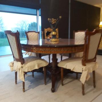 JP Ehalt ronde tafel Elysée HD met 4 stoelen beschikbaar voor biedingen