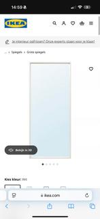 IKEA NISSEDAL Spiegel – wit & zwart, Huis en Inrichting, Ophalen, Zo goed als nieuw