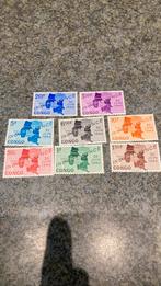8 zegels indepandance Congo, Postzegels en Munten, Ophalen of Verzenden