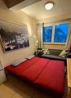Rode, uitklapbare zetel, slaapplaats voor 2 personen, Huis en Inrichting, Slaapkamer | Slaapbanken, Ophalen, Gebruikt