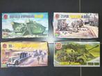 Airfix modelbouw kits 4 st, gun, amphibian, jeep, Hobby & Loisirs créatifs, Modélisme | Voitures & Véhicules, 1:50 ou moins, Enlèvement