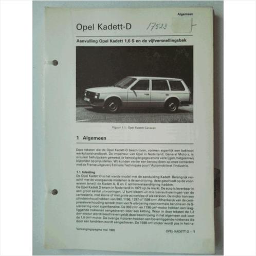 Opel Kadett D Vraagbaak losbladig 1979-1981 #1 Nederlands, Livres, Autos | Livres, Utilisé, Opel, Enlèvement ou Envoi