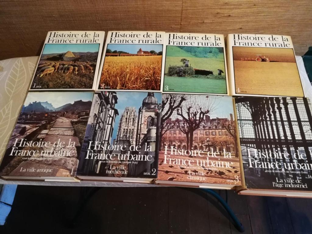 HISTOIRE DE LA FRANCE RURALE ET URBAINE - 8 livres, Georges, Enlèvement ou Envoi, Utilisé, Société, Georges Duby