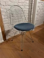 Vitra Eames DKR wire chair - DKR-5 hopsak, Huis en Inrichting, Stoelen, Ophalen, Blauw, Zo goed als nieuw, Eames, vintage, design, wire chair