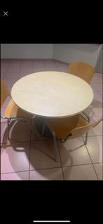 3 Tables + 12 chaises, Maison & Meubles, Rond, Autres essences de bois, Enlèvement, Utilisé
