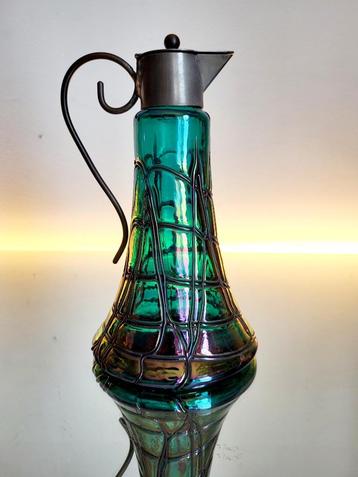 Art nouveau karaf, pitcher, König & Habel Ignaz, Oostenrijk, beschikbaar voor biedingen