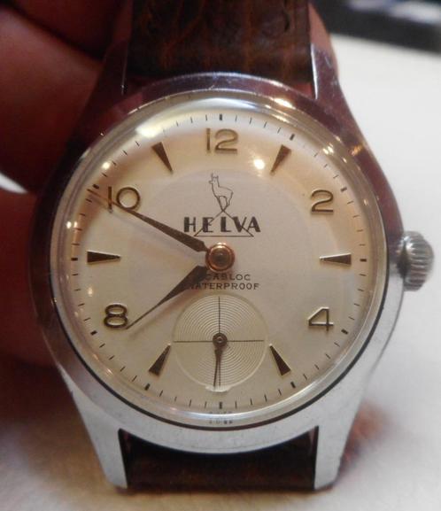 16) Helva mécanique vintage, calibre FHF 70 15 rubis anticho, Handtassen en Accessoires, Edelstenen, Gebruikt, Ophalen of Verzenden